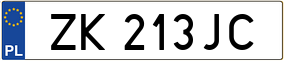 Trailer License Plate